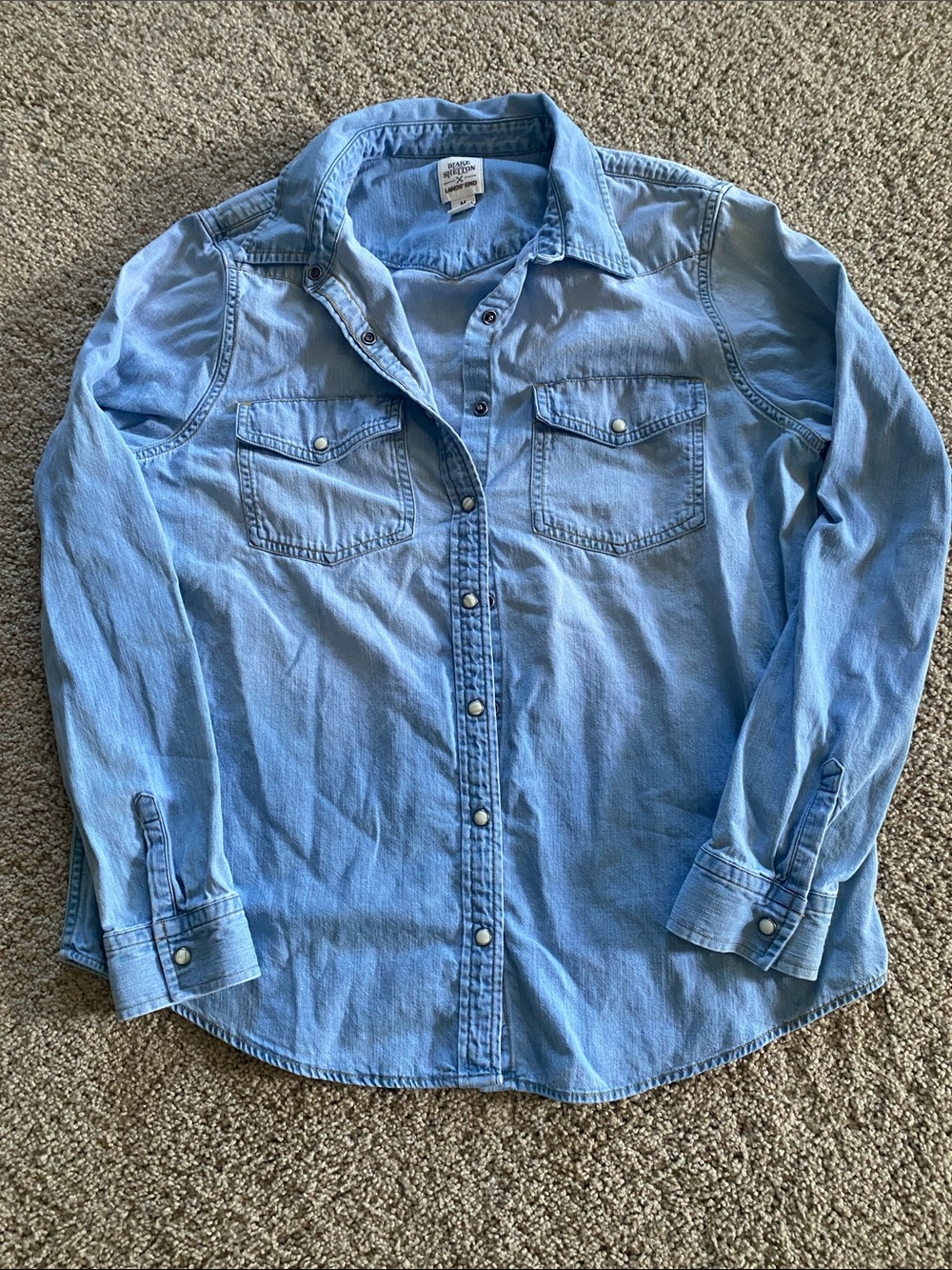 Blake Shelton x LandsEnd Denim Pearl Snap